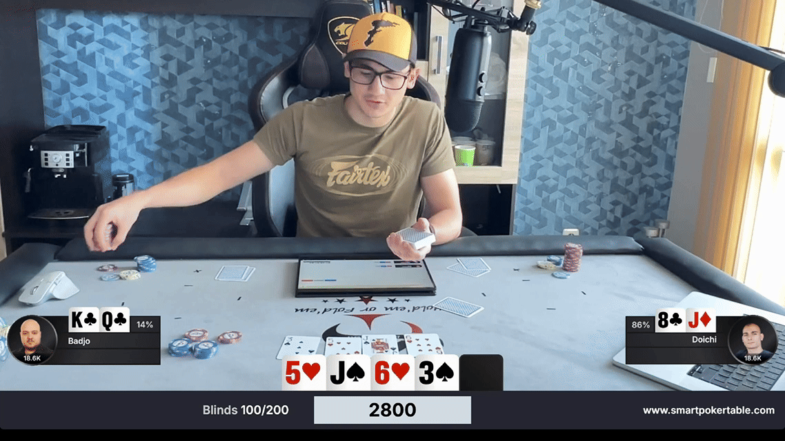 RFID Poker table stream showcase